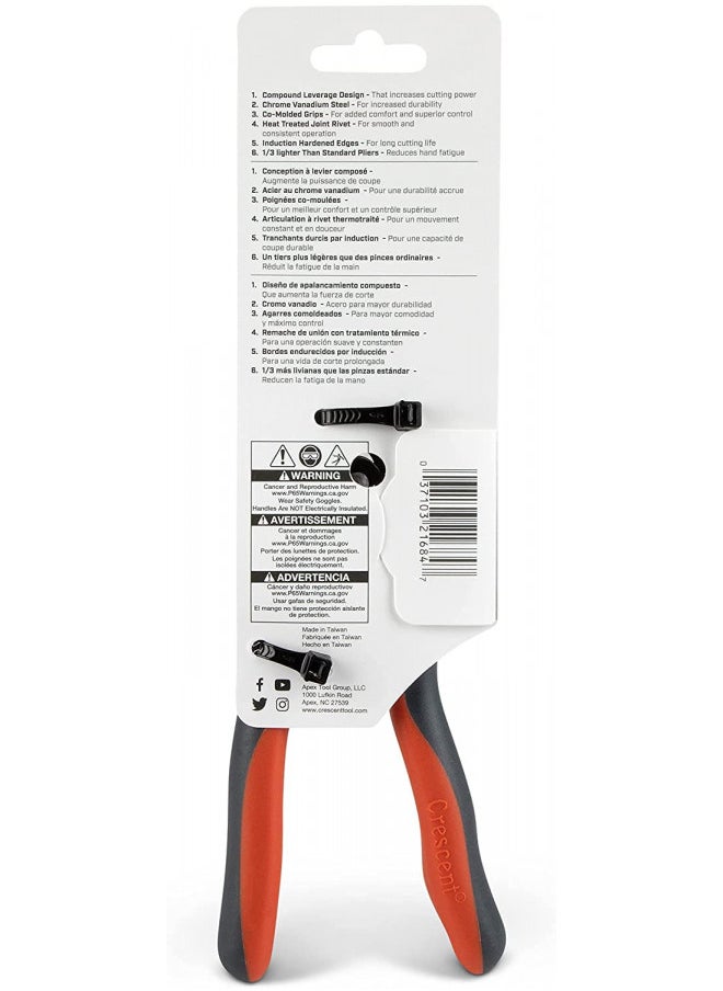 Crescent - Crescent 8" Pro Series Diagonal Compound Action Dual Material Cutting Pliers - PS5429C - Image 1