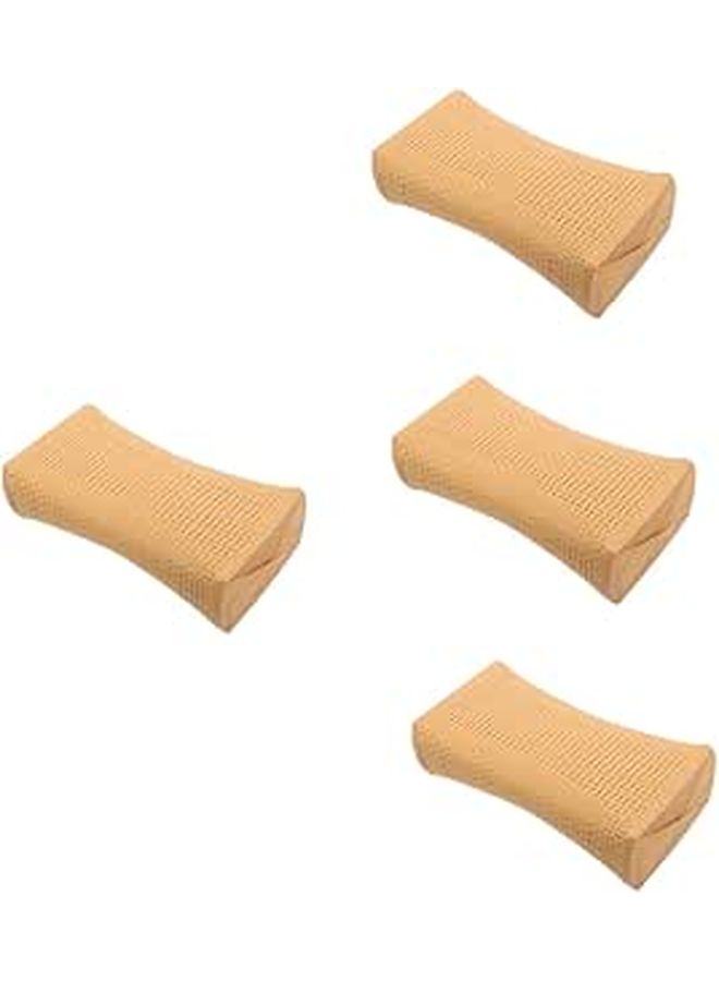 4pcs Imitation Rattan Travel Pillow Ergonomic Neck Rest Breathable Design Comfort Support - Image 1