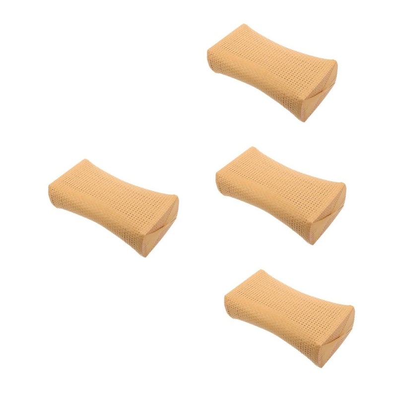 4pcs Imitation Rattan Travel Pillow Ergonomic Neck Rest Breathable Design Comfort Support - Image 2