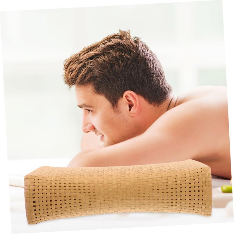 4pcs Imitation Rattan Travel Pillow Ergonomic Neck Rest Breathable Design Comfort Support - Image 5