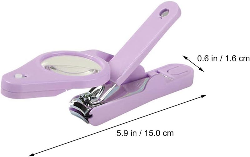 EXCEART Nail Clippers with LED Light and Magnifier Nail Cutters Fingernails Toenails Clippers for Ederly People Pets - Image 2