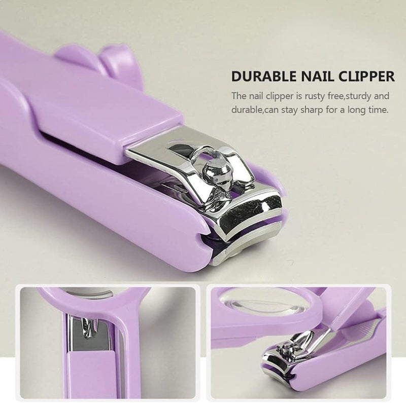 EXCEART Nail Clippers with LED Light and Magnifier Nail Cutters Fingernails Toenails Clippers for Ederly People Pets - Image 4