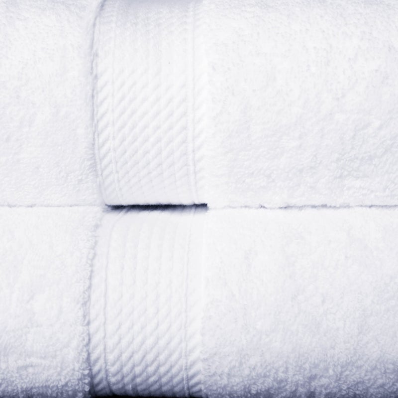 Superior Egyptian Cotton Pile Bath Towel Set of 2  Ultra Soft Luxury Towels  Thick Plush Essentials  Absorbent Heavyweight  Guest Bath  Hotel  Spa  Home Bathroom  Shower Basics  White - Image 5
