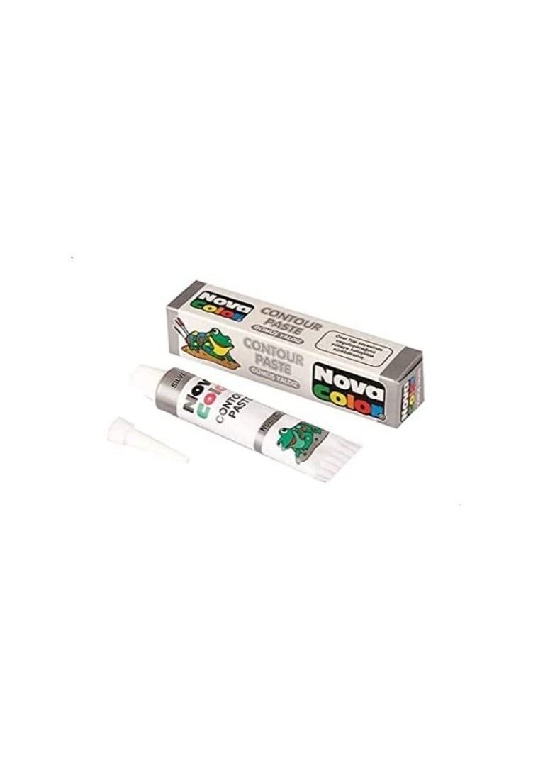 Nova Color أنبوب نوفا تركي فضي اللون NC-185 