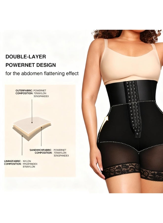 Nicor Womens Tummy Control Body Shaper Shorts with Butt Lifter & Zipper Crotch - Image 4
