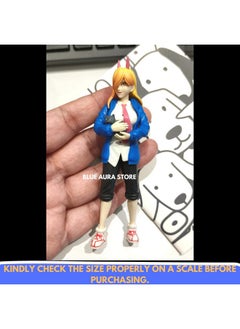 Blue Aura Blue Aura Chainsaw Man Power Action Figure Height - 12CM PVC Multicolour Collectible for Anime Fans (Power Slim)  - Image 3