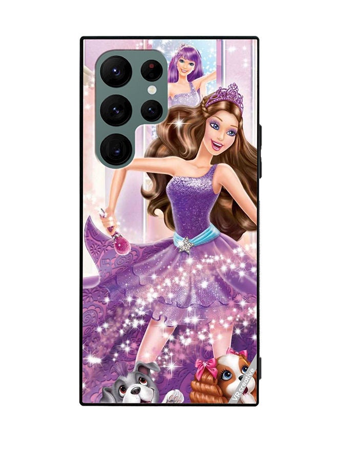 VR CREATIVE Protective Case Cover For Samsung Galaxy S22 Ultra 5G Princess Barbie Design Multicolour - Image 1