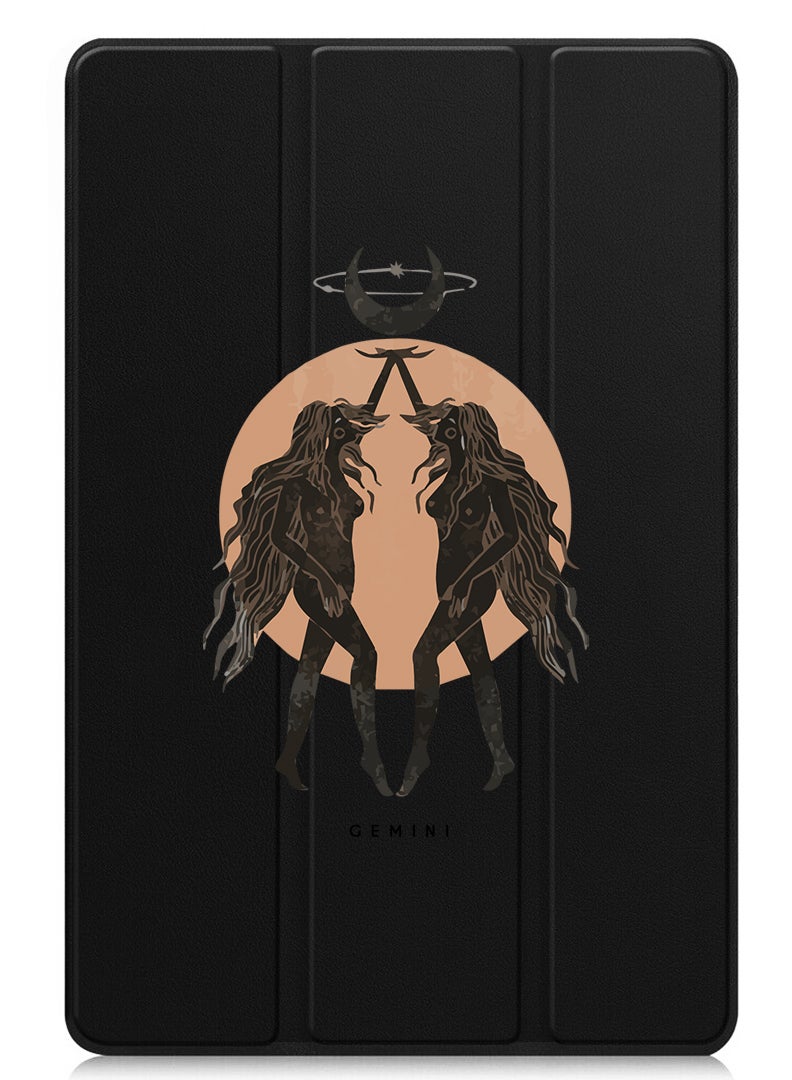 Theodor Protective Flip Case For Apple iPad mini 7th Generation (A17 Pro 2024 / Mini 6 2021 6th Generation) With Trifold Stand Auto Wake Sleep Shockproof Cover Gemini - Image 1