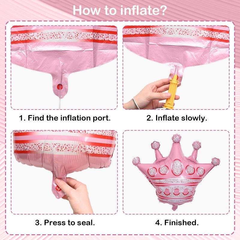 Togvu 15th Pink Bow Birthday Decorations for Girls, Coquette Party Decor Include 40 Inch Foil Number 15 Crown Star Balloon Double Stuffed Balloon Pink Bows Cake Topper Happy Birthday Banner Fringe Curtain - Image 5