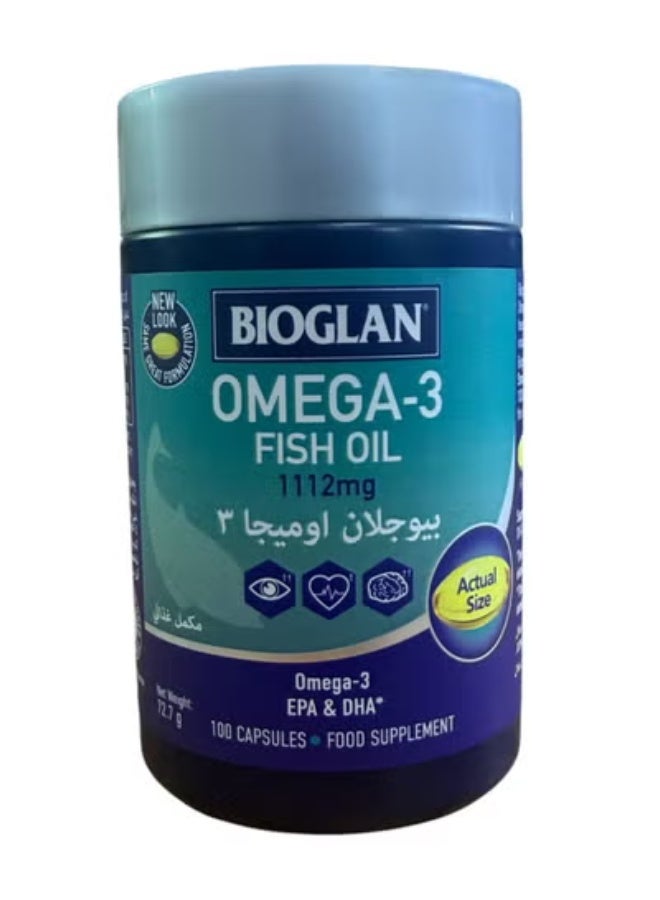 بيوجلان اوميجا 3 زيت سمك (1112 مجم EPA & DHA) 100 كبسولة - Image 3