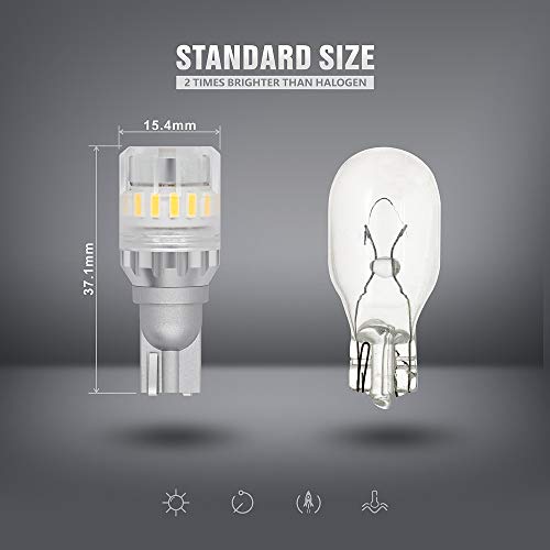 SIR IUS LED - FT- 921 922 579 LED Canbus Reverse Backup Trunk Light Bulb for Car Truck Super Bright High Power 3030+4014 SMD White 6500K Pack of 2 - Image 5