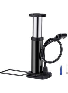 Generic Portable High Pressure Bike Inflator Foot Air Pump with Extra Pressure Gauge Needle Lightweight Pump for Motorcycle Car Bicycle Soccer Balloon Scooter No Gauge (Multicolor)  - Image 1