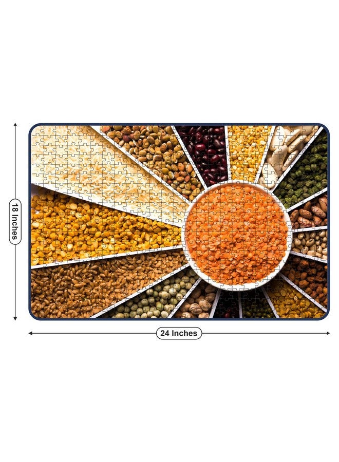 Webby Abstract Food Grains Jigsaw Puzzle, 500 Pieces - Image 5