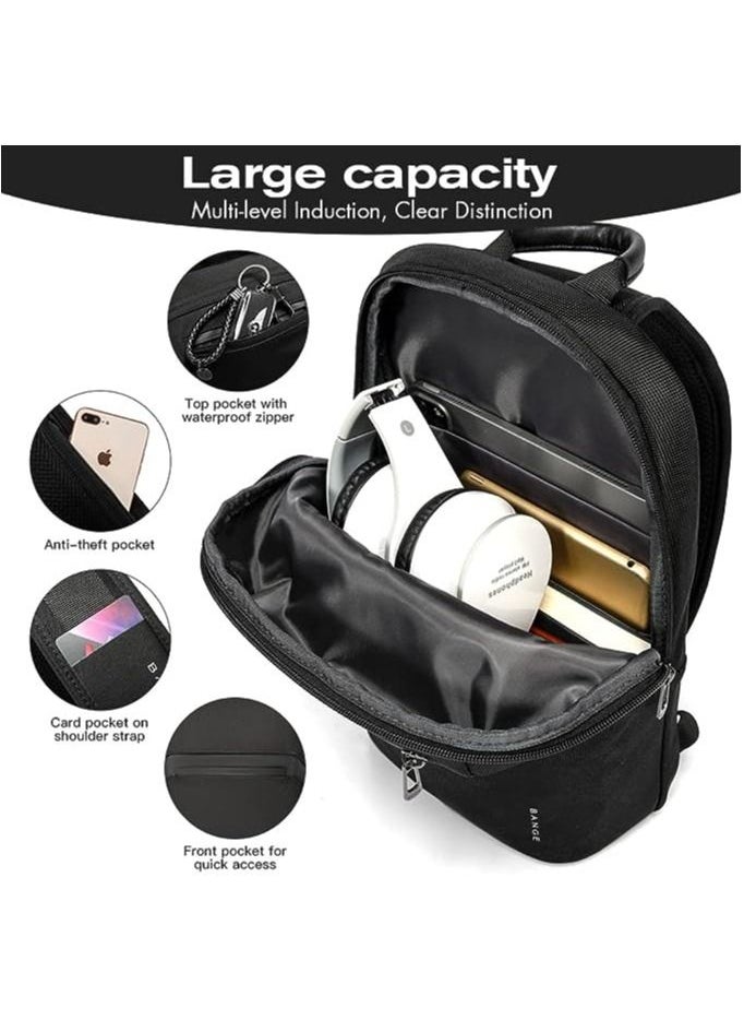 BANGE - Sling Bag, Waterproof Men's Chest Bag Shoulder bags Crossbody Sling Backpack for Men - Image 1