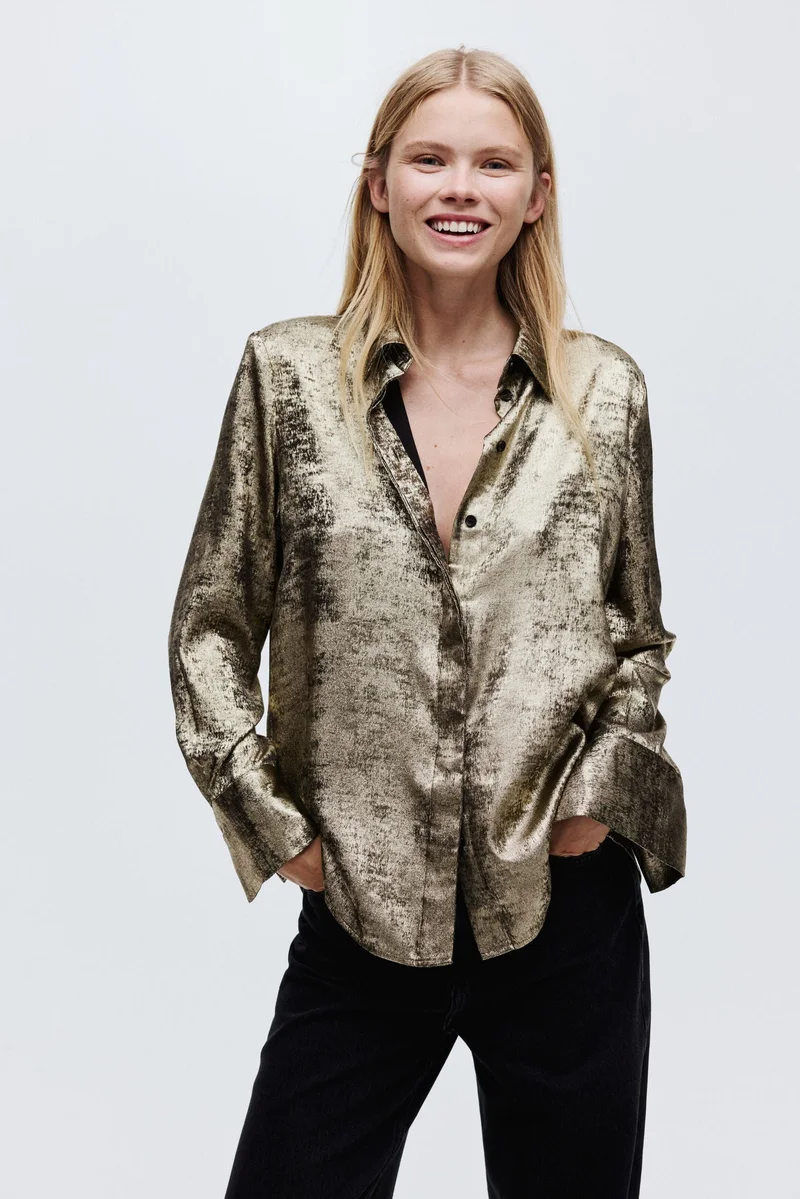 H&M Satin shirt