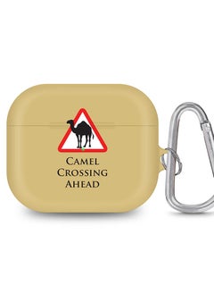 StylePods Case for Airpods 3rd Gen Case With Anti-Lost Keychain - Camel Crossing