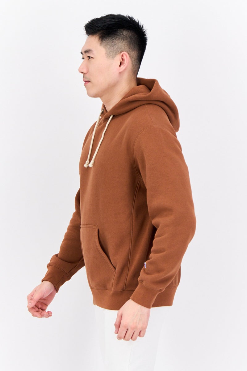 Champion Men Sportswear Fit Long Sleeves Outdoor Hoodies, Brown  - Image 2