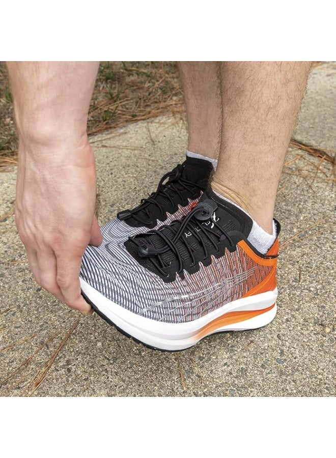 Lock Laces - Elastic No Tie Shoelaces, One Size Fits All, for Kids and Adults, Elastic No Tie Shoe Laces- Sold Black - Image 3