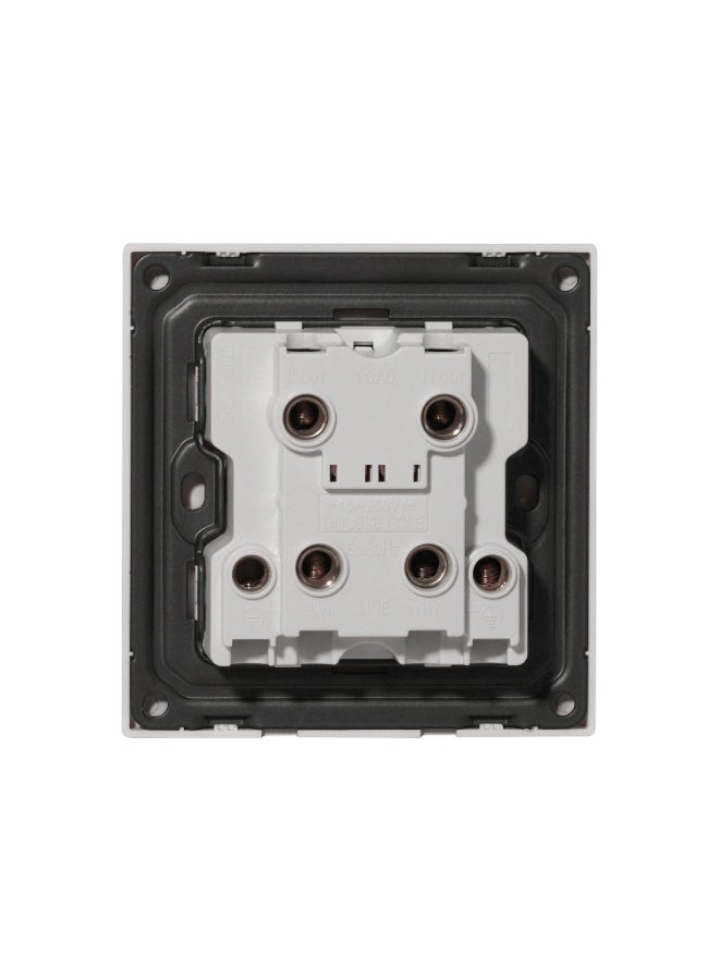 Donmarco Ultra Thin 45A Switch – High Capacity,Ultra Thin Premium Plastic Material, Modern & Durable, Fire-Resistant Electric Switch, 15-Year Warranty, Wall Switch for Home and Office (Matt White) - Image 3