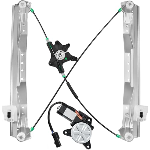 XIMAKA Front Driver Side Power Window Regulator with Motor 6 Pins Fit for 20082016 Town Country 20082020 Dodge Grand Caravan 20122015 Ram CV 748508 - Image 1