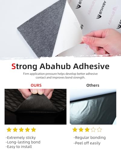 Abahub EVA Foam Boat Decking 48''x16'' Non-Slip Surfboard Traction Pad Grip Mat Self-Adhesive Trimmable Flooring Sheet for Boats SUP Board Kayak Surfing Black - Image 2