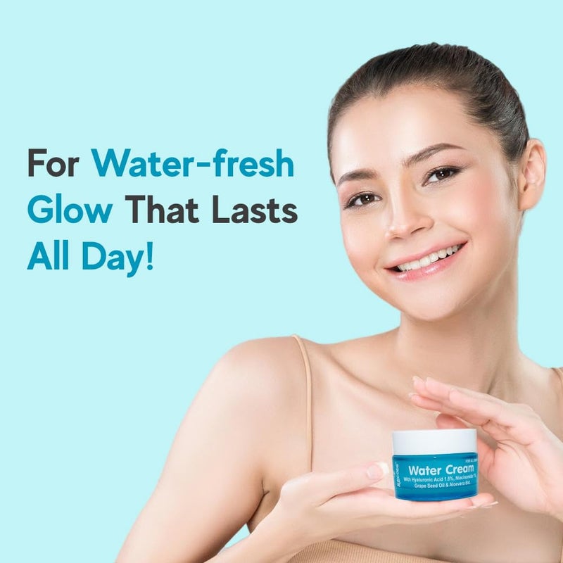 Recode Water Cream 50g Hyaluronic Acid 15 Niacinamide 1 Goodness Exacts of Aloe Vera Grape Seed Oil Mineral Oil Paraben Free - Image 5