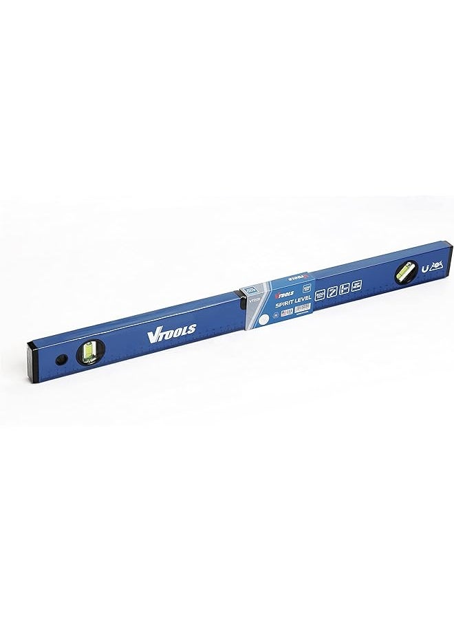 VTOOLS - VTOOLS 600MM Shock Resistant Aluminum Alloy Magnetic Spirit Level, Blue, VT2131 - Image 1