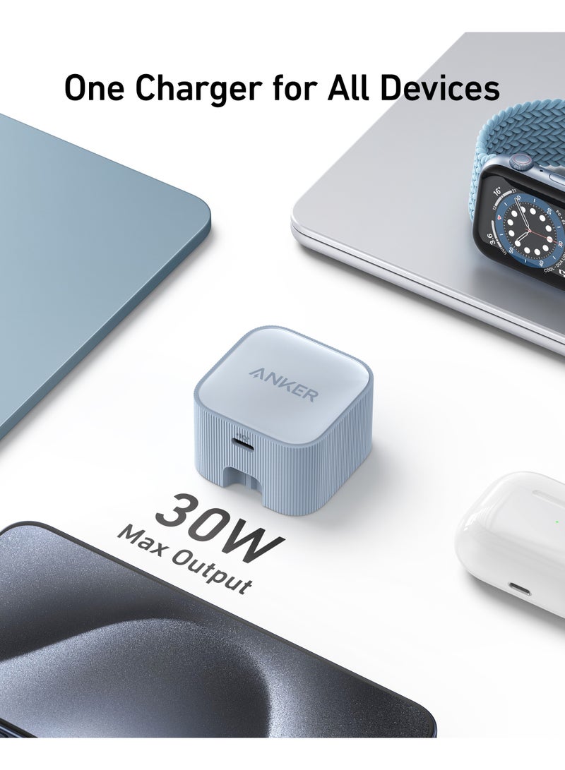Anker Nano USB C Plug, 30W High-Speed USB C Charger with Foldable Plug, PIQ 3.0 and PPS Fast Charging, For iPhone 17/16 Series, Pixel, Galaxy, iPad, and More (Cable Not Included) - Image 2