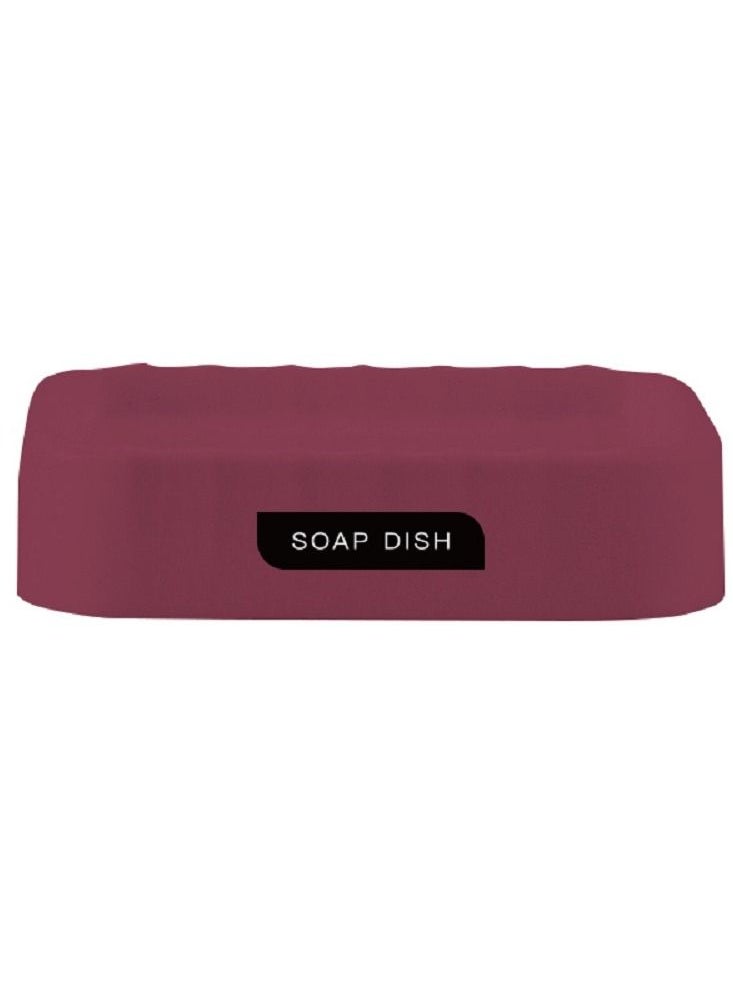 J&S HOME - 8-Piece Bathroom Accessories Set-Red - Image 1