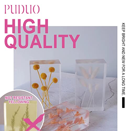 Puduo Epoxy Resin Crystal Clear Art 2 Gallon Kit New Bottle with Pump for Coating, Casting, Resin Art, Jewelry, Tabletop, Bar Top, Live Edge Tables, Fast Curing 2 Part Epoxy Casting Resin Kit - Image 5
