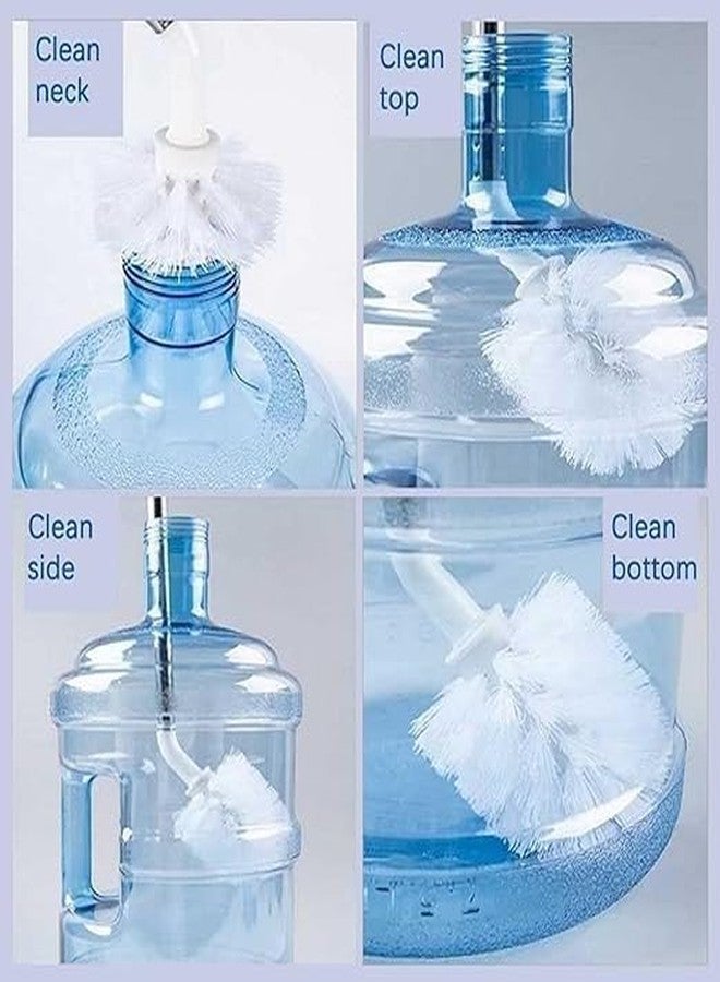 Dadhichi Zone Water Bottle Cleaning Brush 360° Rotating - Long Handle Brush for Water Can & Bottles - Heavy-Duty Cleaner for 20 LTR Bottles, Jars & Containers - Image 2