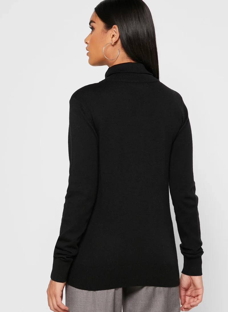 Khizana Tie Neck Button Detail Sweater