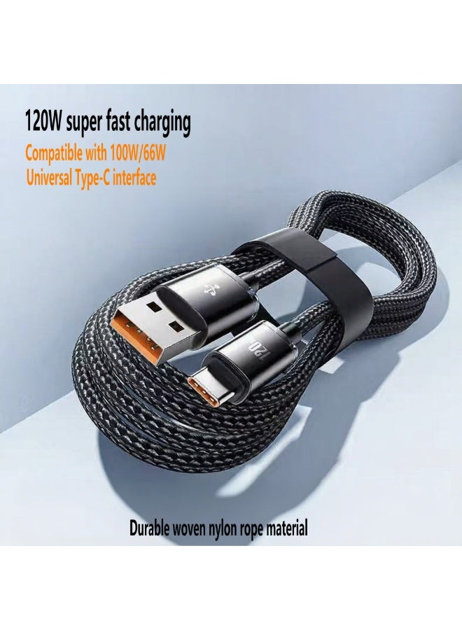 120W super fast charging data cable C port typec suitable for Huawei Honor mobile phone charging cable - Image 5