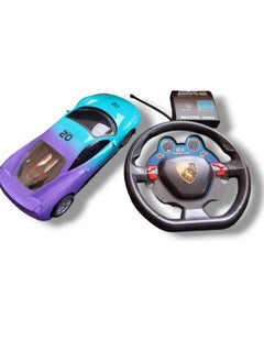 MUMS PLANET Kids Touch Screen Remote Control Steering Wheel Excellent Driver High Quality Double Blue Color Buggy Popular Car Model All Around Best Gift For Boys And Girls  - Image 1