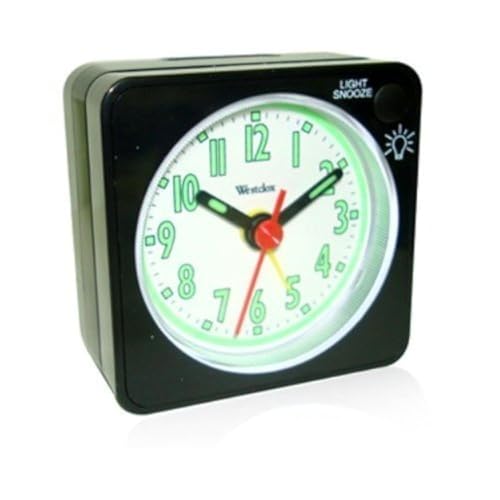 Westclox O158642 47370 Quartz Analog Clock Black - Image 1
