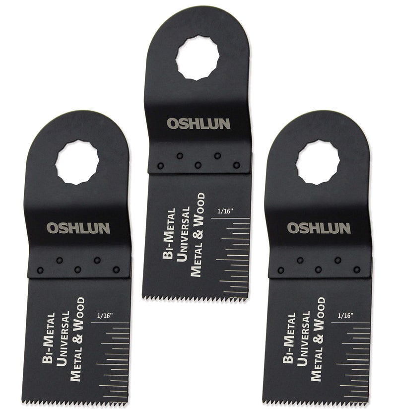 Oshlun MMR-0103 1-1/3-Inch Universal Bi-Metal Oscillating Tool Blade for Rockwell or Worx SoniCrafter Hex, 3-Pack - Image 4
