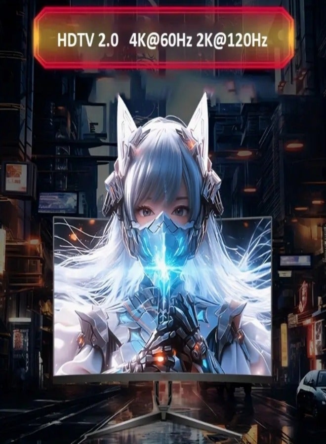 HDMI Cable 2.0 4K Support High Quality 1.5 Meter-Support 4K@60Hz, 4K@120Hz, 2K@240Hz, 1080P@240Hz, 48Gbps, 3D, HDR, HDCP, eARC, Dolby - Ultra High Speed HDMI Cord for Laptop, Computer, Monitor, Projectors, TV, PS4, PS5, Xbox, Switch, HDTV - Image 3