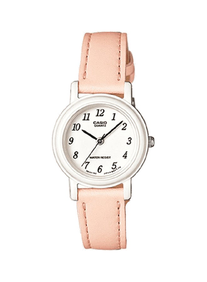 CASIO Girls Analog  White Dial Genuine Leather Band LQ-139L-4B2DF - Image 1