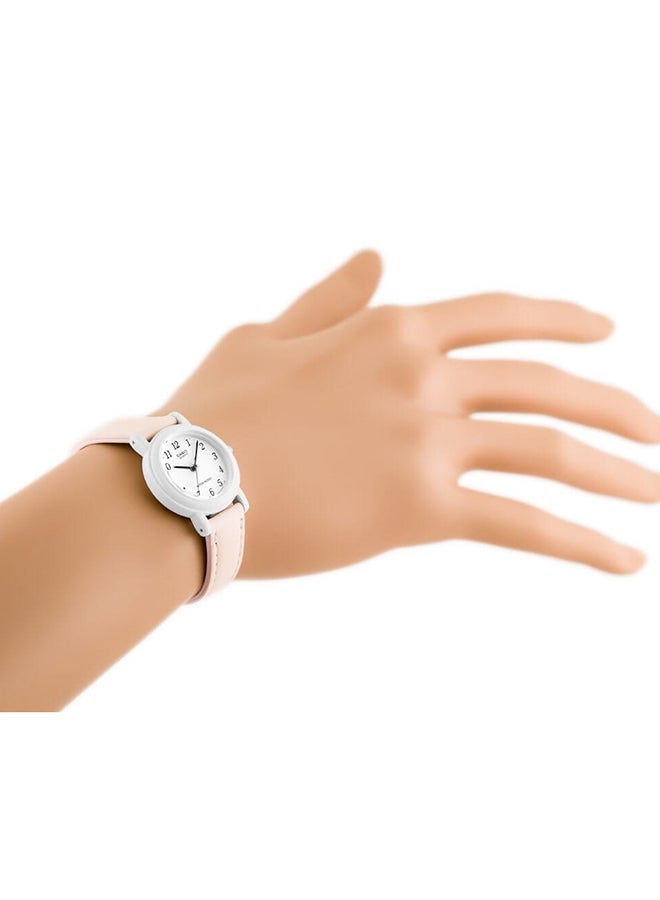 CASIO Girls Analog  White Dial Genuine Leather Band LQ-139L-4B2DF - Image 3