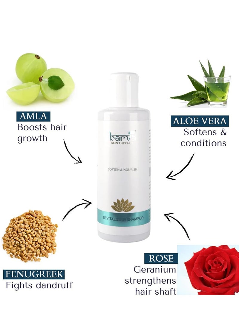 Barva Revitalizing Shampoo Healthy Hair Growth Anti Hairfall with Amla Aloe Vera extracts 200ML - Image 4