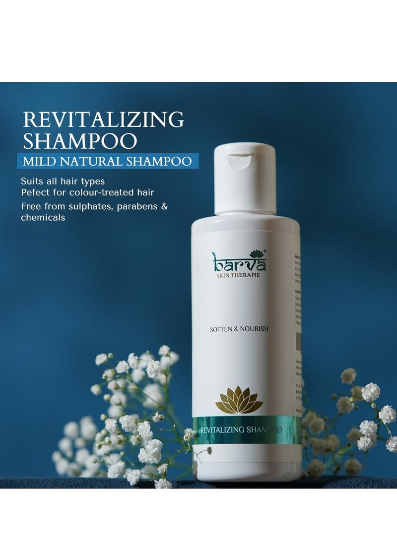 Barva Revitalizing Shampoo Healthy Hair Growth Anti Hairfall with Amla Aloe Vera extracts 200ML - Image 2