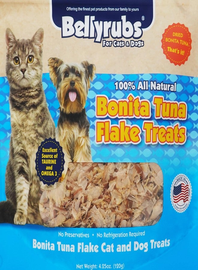 Bellyrubs Bonita Tuna Flakes for Cats and Dogs 4.25oz | Premium Dried Tuna Cat Treat | All-Natural Gluten & Grain Free Tuna Flake Treats | Healthy High Protein Pet Training Chews | Made in USA - Image 2