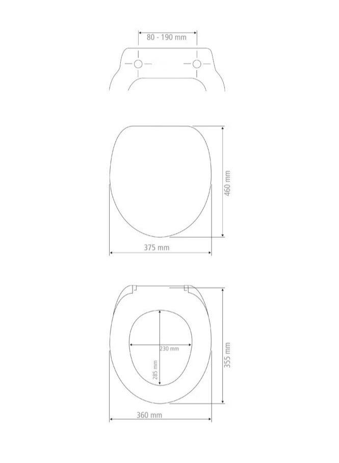 Wenko German Award Winning Brand Toilet Seat Cover with automatic smooth closing - Image 3