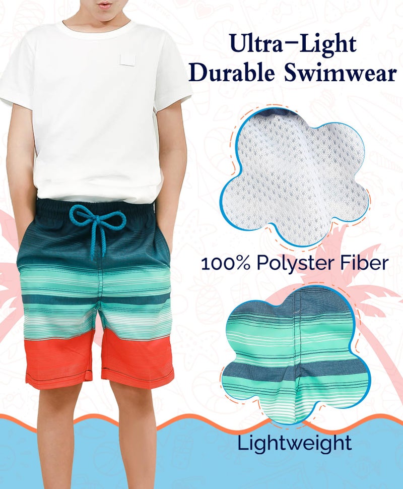 KAILUA SURF Boys Swim Trunks Quick Dry Boardshorts for Boys & Girls Sizes 2T to 18/20 - Image 2