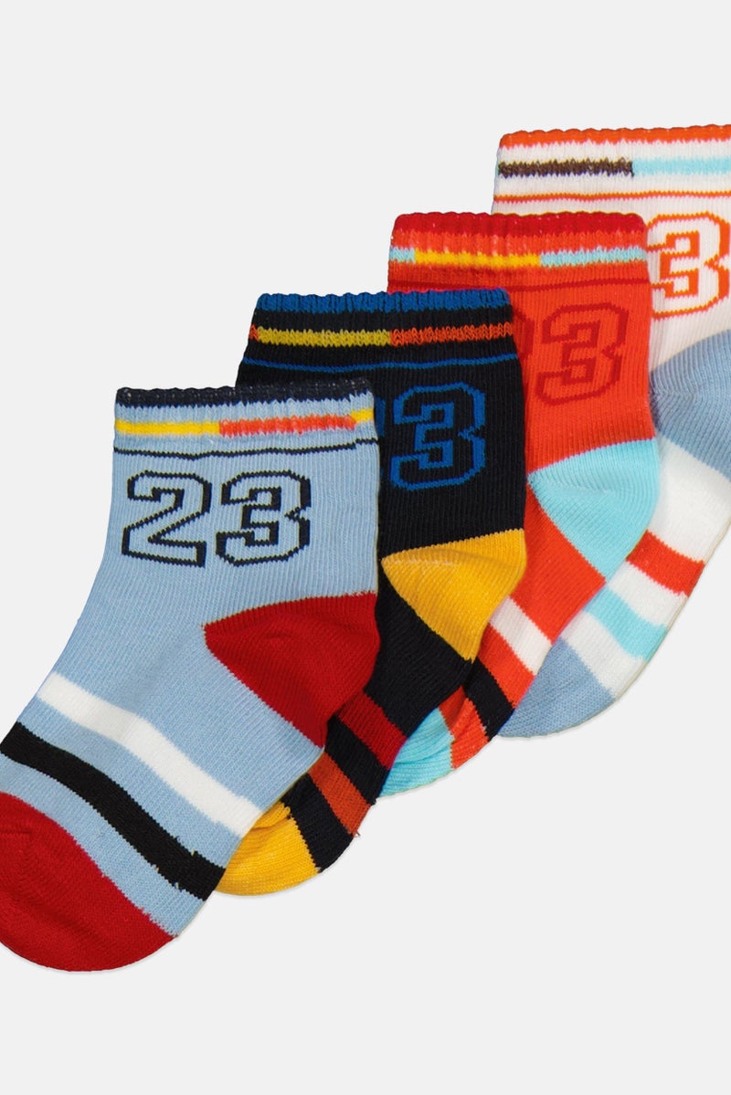 RBX Kids Boy 5 Pairs Ankle Socks, Multicolor - Image 2