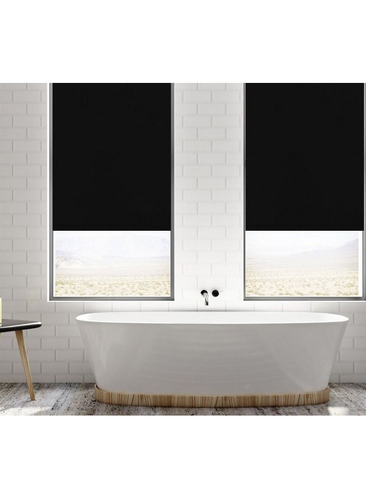 Home Gallery blackout roller blinds 140*200 cm Black - Image 2