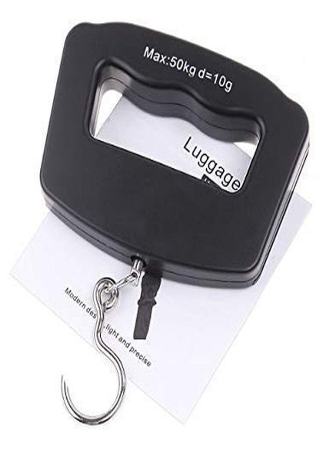 MOSHTU Airplane A09 Electronic Digital LCD Luggage Travel Weighing Digital Heavy Duty Handgripped Portable Luggage Scale, 50kg (Multicolor) - Image 4
