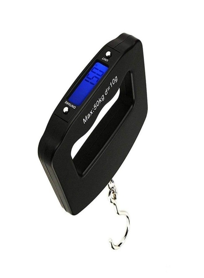 MOSHTU Airplane A09 Electronic Digital LCD Luggage Travel Weighing Digital Heavy Duty Handgripped Portable Luggage Scale, 50kg (Multicolor) - Image 1