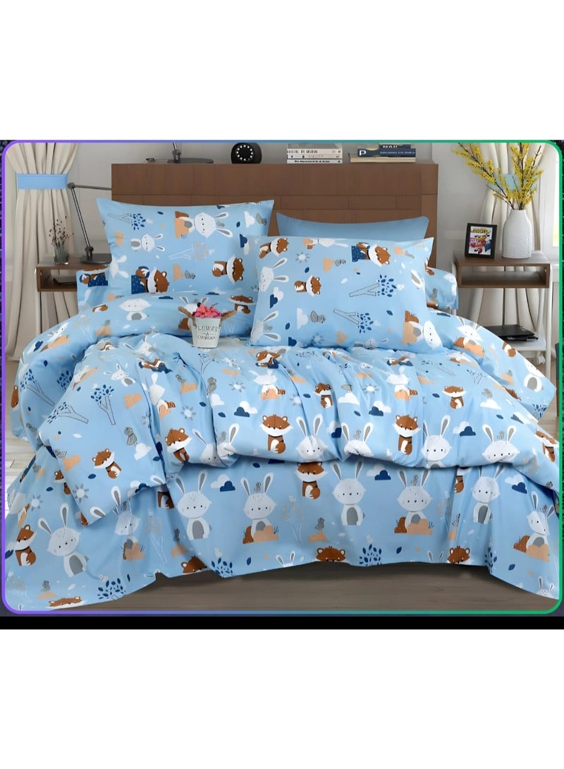 طقم ملاية سرير اطفال 6قطع خامه قطنيه عامريه كبير المقاس 240*240 - Image 3