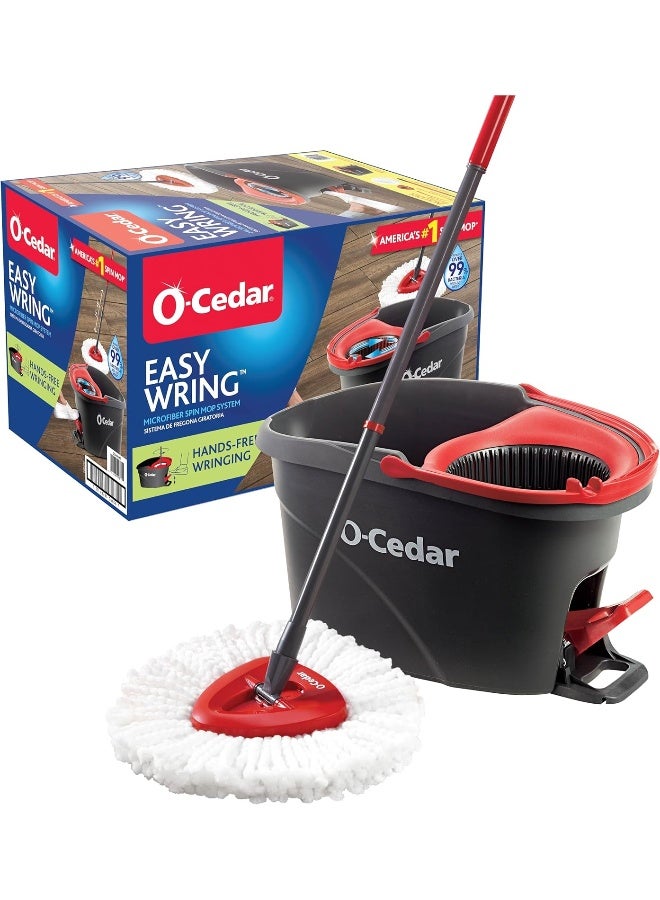 o cedar نظام تنظيف دلو وممسحة O-Cedar EasyWring من الألياف الدقيقة - Image 1